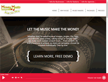 Tablet Screenshot of moneymusicinc.com